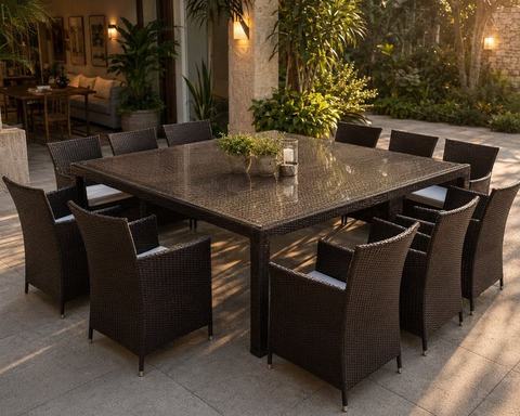 Comedor San Antonio Rattan Cerrado