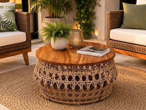 Mesa Arandas Rattan Bejuco
