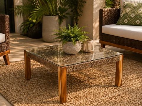 Mesa De Centro Alberto Nylon Bejuco