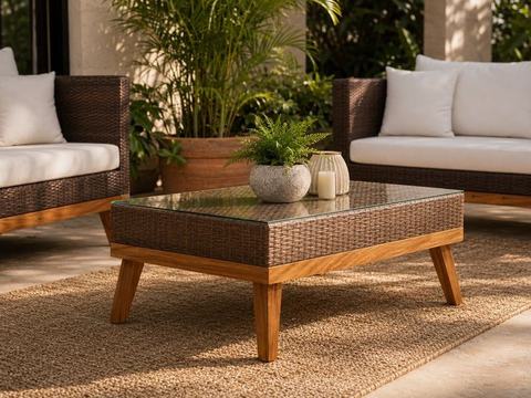 Mesa Santiago Rattan