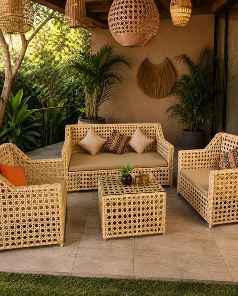 Sala Isabella Rattan Bejuco
